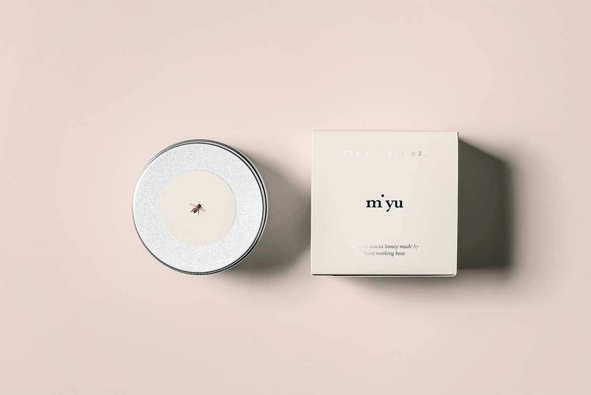 美優(yōu)蜂蜜創(chuàng)意包裝設(shè)計俯視圖