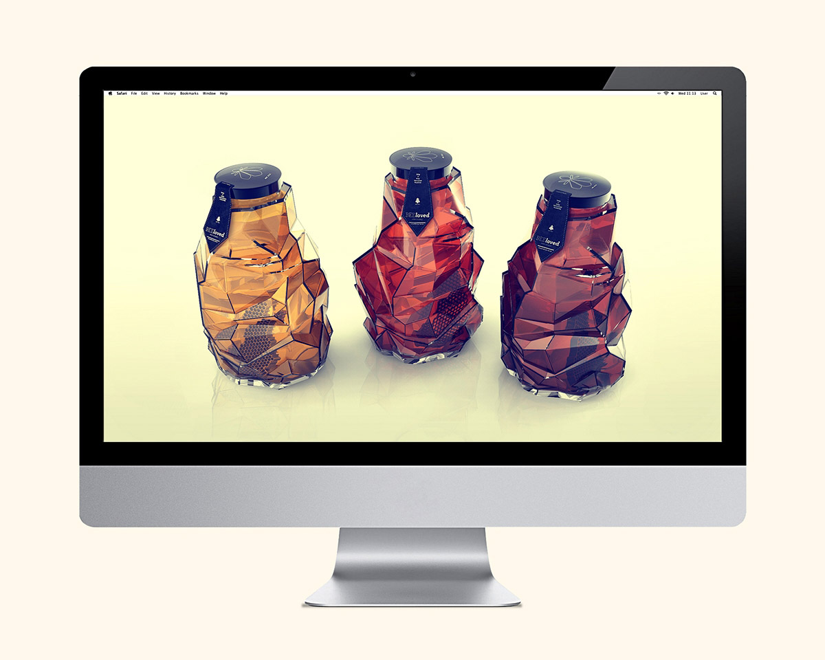 BEEloved honey蜂蜜創(chuàng)意包裝設計電腦運用2