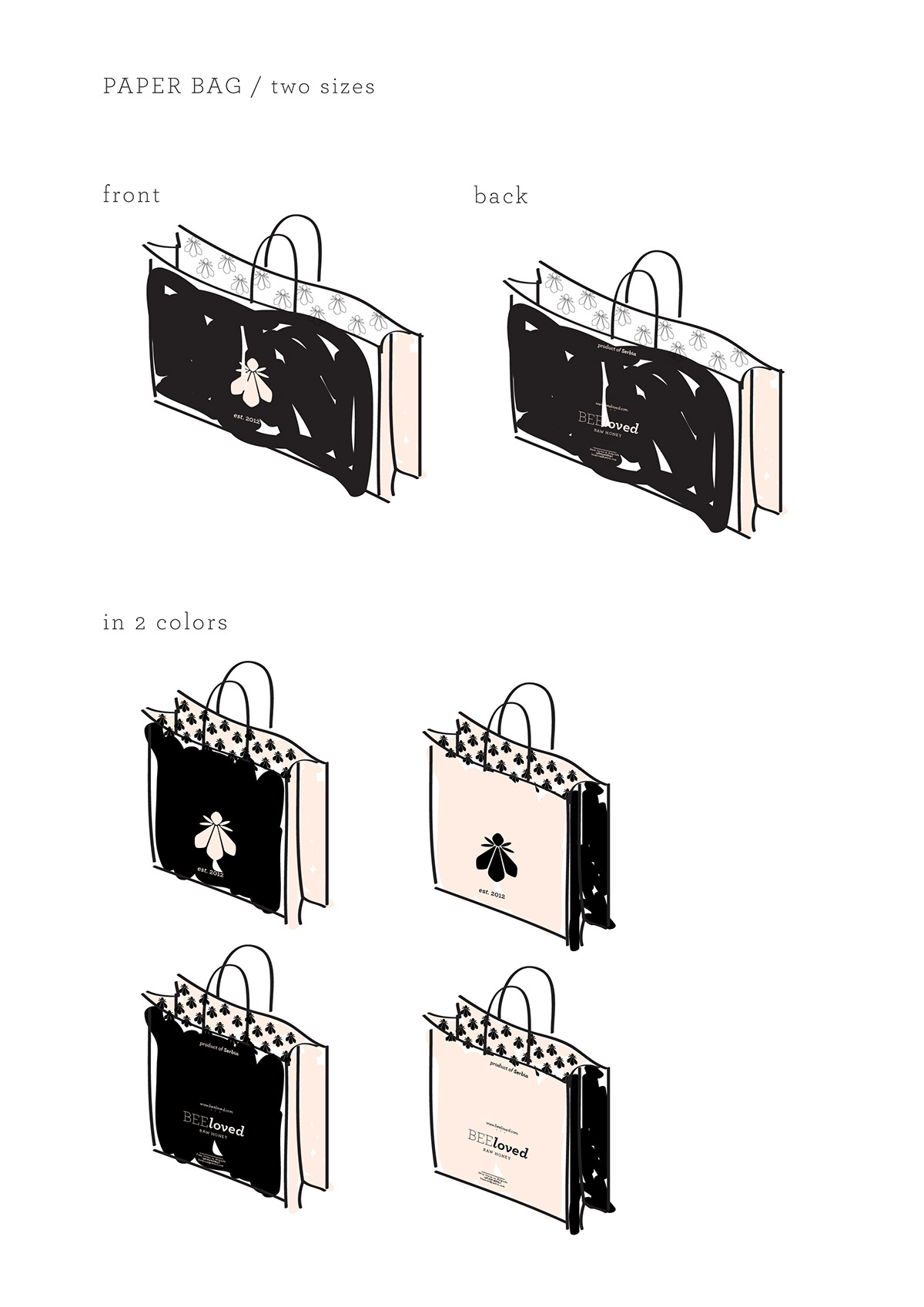 BEEloved honey蜂蜜創(chuàng)意包裝手提袋設計