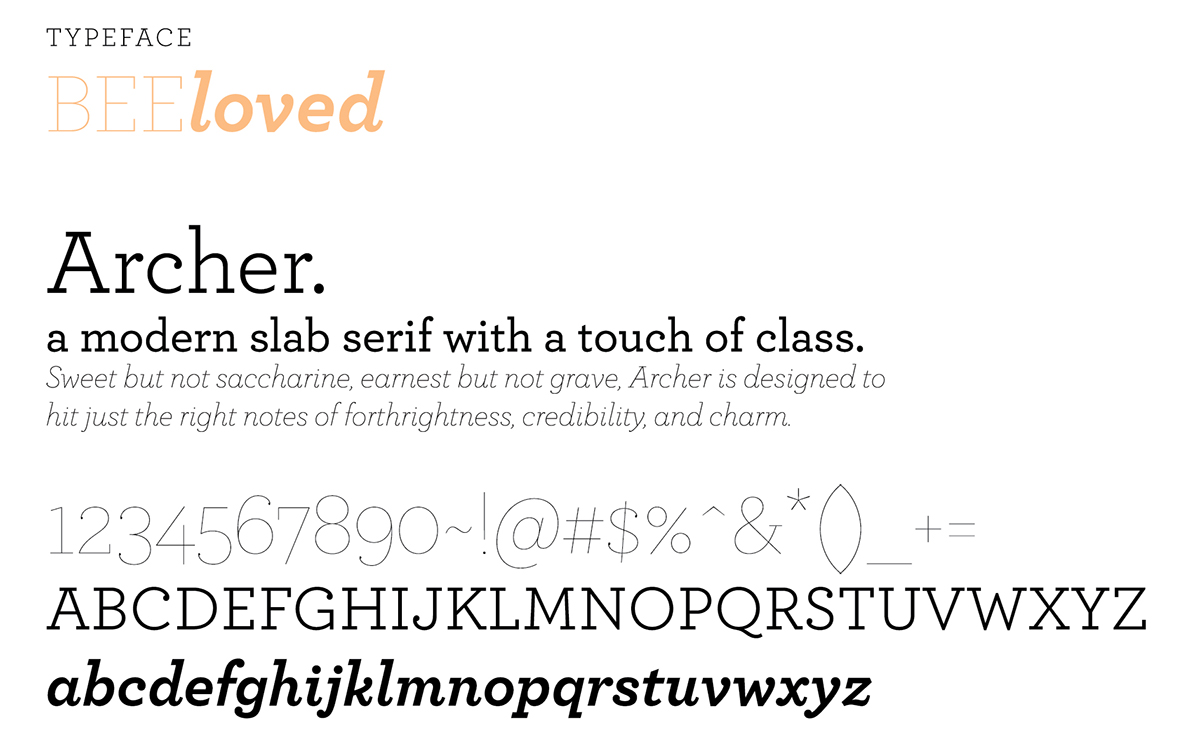 BEEloved honey蜂蜜創(chuàng)意包裝設計字體