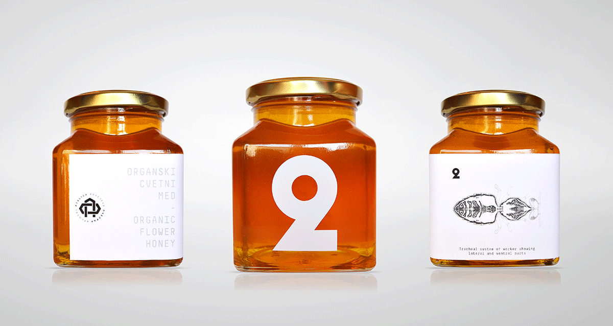 Education through design蜂蜜手繪包裝設計展示3