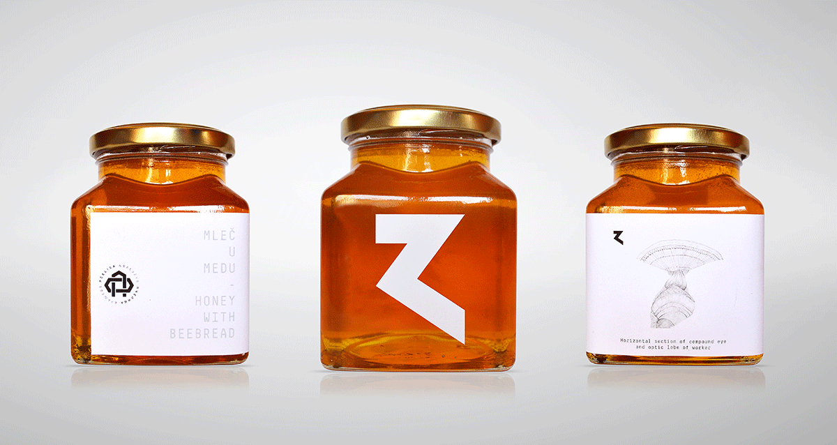 Education through design蜂蜜手繪包裝設計展示7