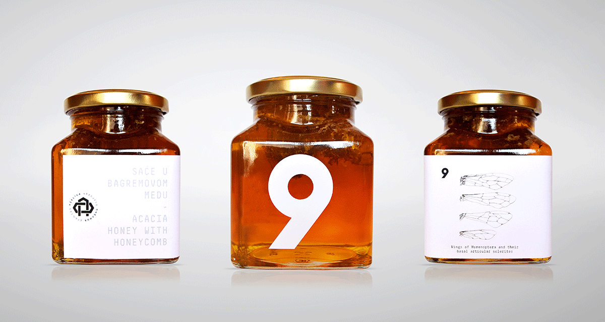 Education through design蜂蜜手繪包裝設計展示9