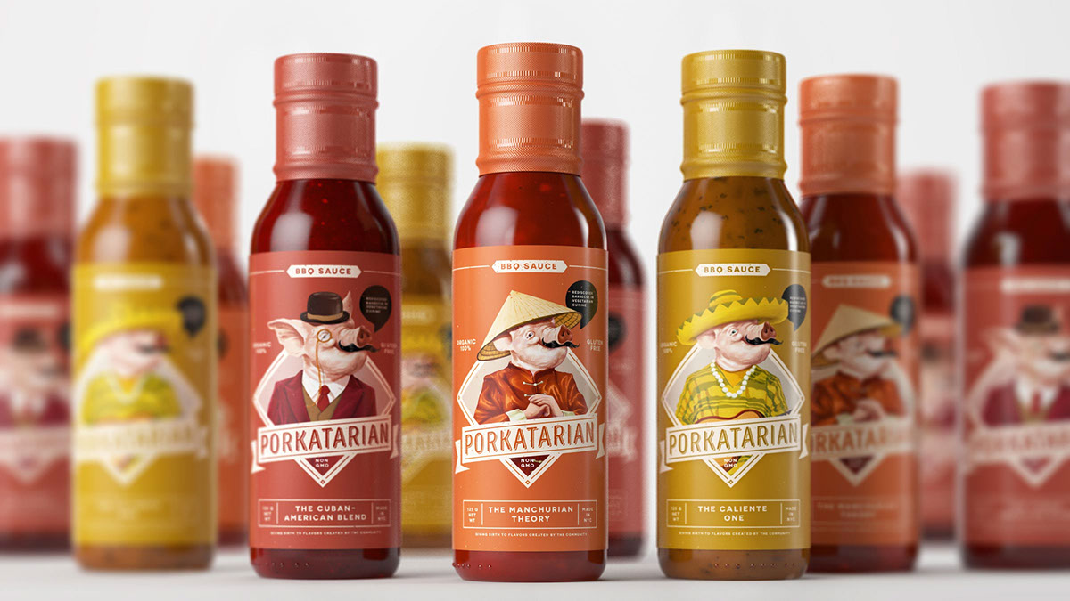 燒烤醬包裝設(shè)計(jì)