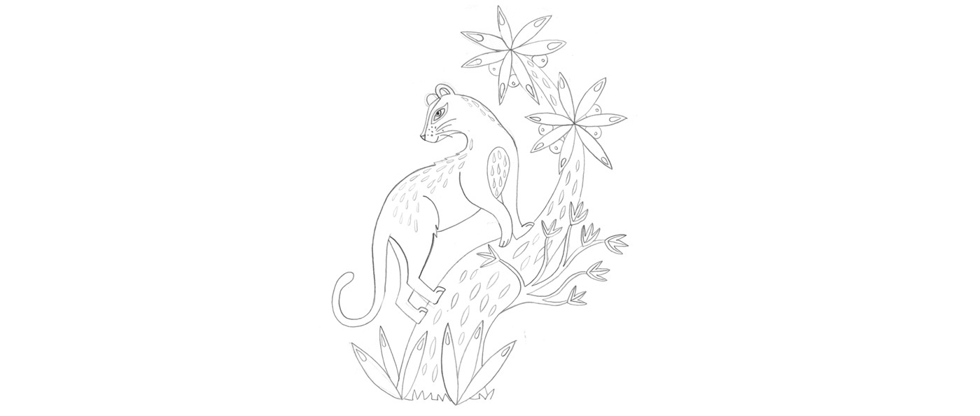 旅行手工皂包裝插畫