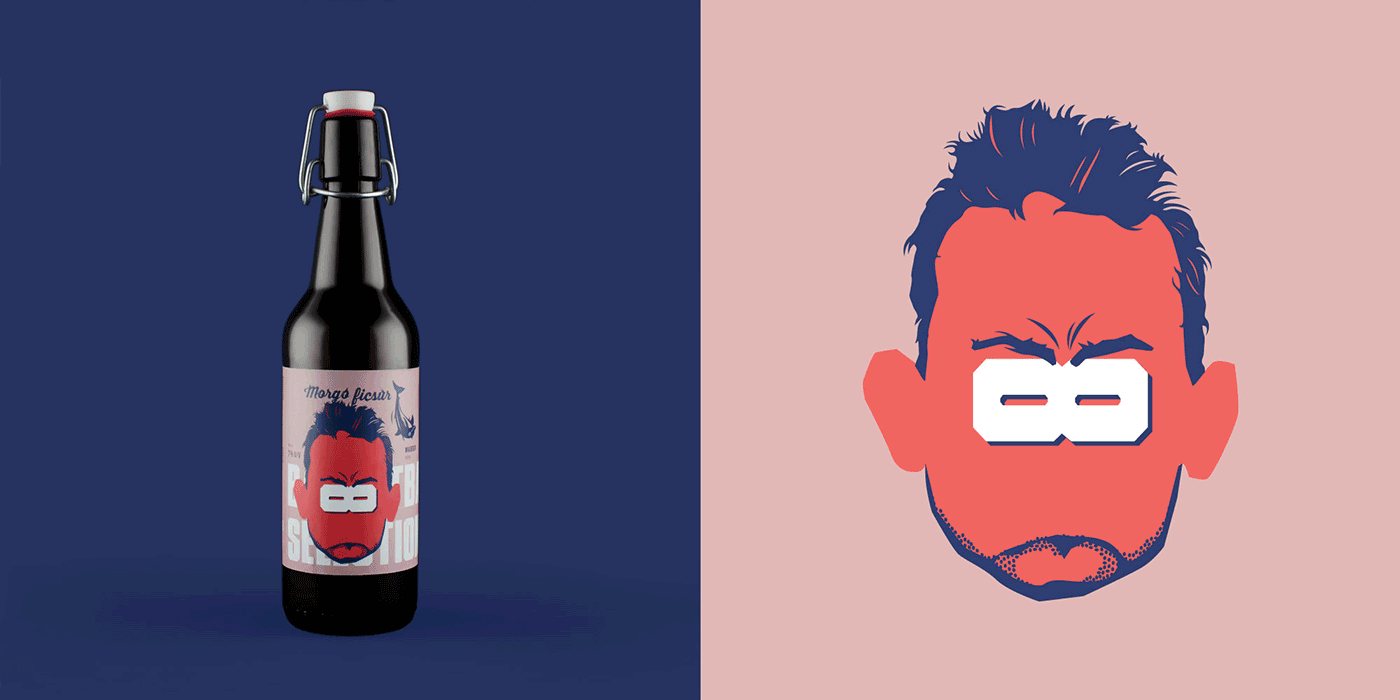 籃球主題啤酒包裝插畫(huà)