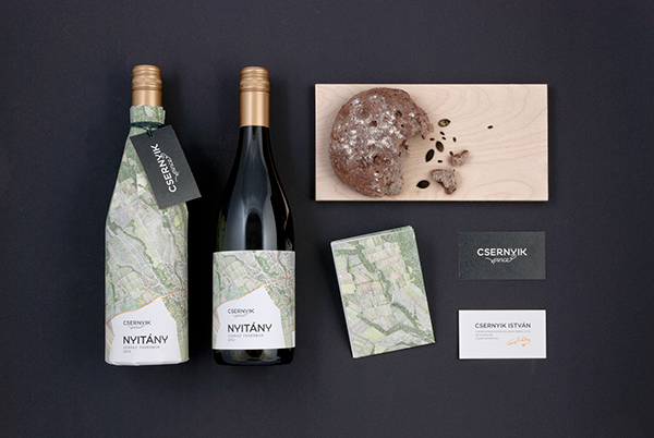 白葡萄酒插畫包裝設(shè)計(jì)