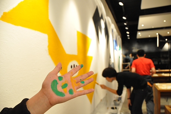 七巧板卡通墻繪