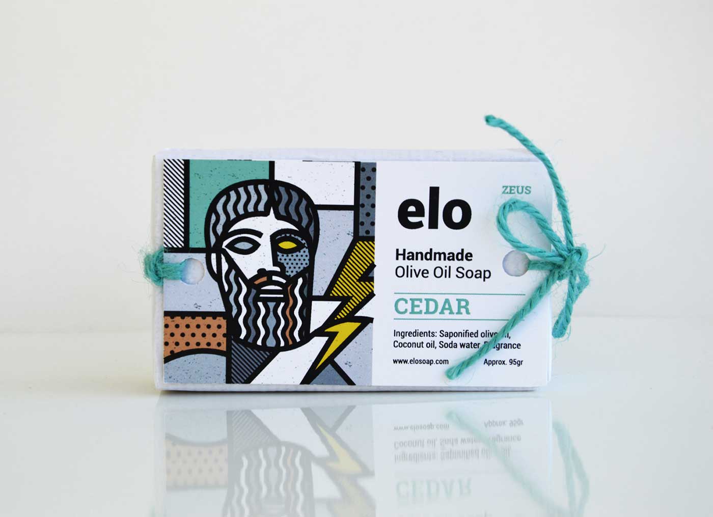 希臘天然手工皂插畫(huà)包裝設(shè)計(jì)
