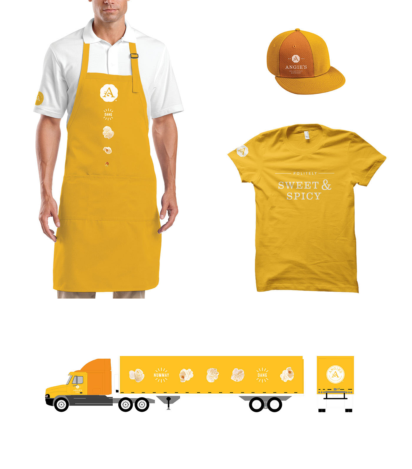 爆米花品牌工作服、運輸車