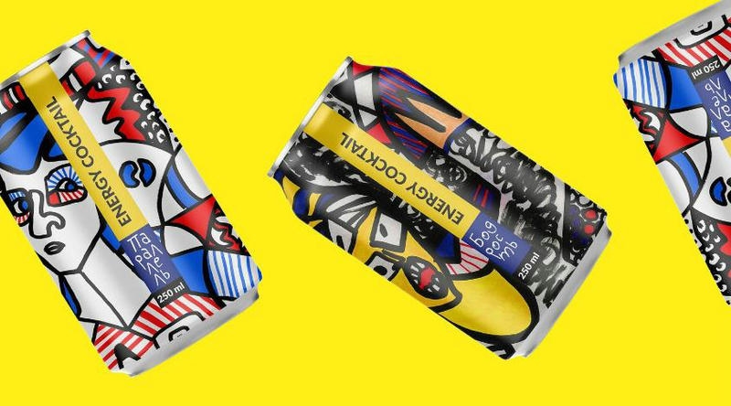 易拉罐裝能量雞尾酒包裝設計