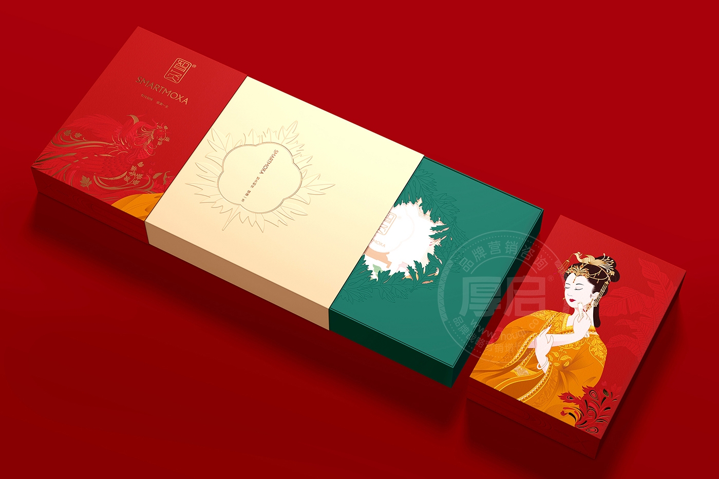 東方古風(fēng)藥妝禮盒套裝包裝設(shè)計(jì)-厚啟包裝設(shè)計(jì)