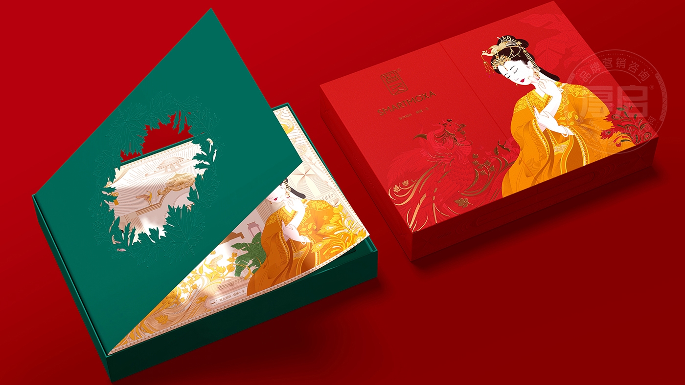 東方古風(fēng)藥妝禮盒套裝包裝設(shè)計(jì)-厚啟包裝設(shè)計(jì)